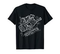 1963 Birthday Wine Lovers Vintage Born in the Sixties Camiseta