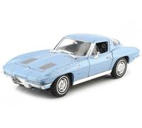 1963 Chevrolet Corvette Sting Ray Coupé (C2) Azul Metalizado 1:24 Welly 24073