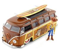 1963 Volkswagen VW T1 Bus + Fgura Woody Toy Story 1:24 Jada Toys 33176 253155000