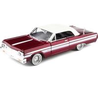 1964 Chevrolet Impala Lowrider Granate/Blanco 1:24 Motor Max 79021