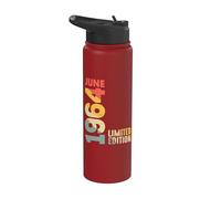 1964 Edición limitada Junio 1964 Retro 1964 Vintage Año 1964 Stainless Steel Insulated Water Bottle