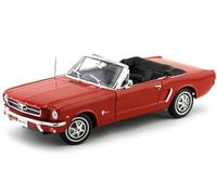 1964 Ford Mustang 1-2 Cabrio Rojo 1:18 Welly 12519