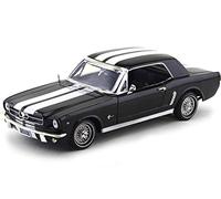 1964 Ford Mustang 1-2 Coupe Negro/Blanco 1:18 Motor MAX 73164