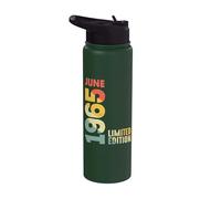 1965 Edición limitada Junio 1965 Retro 1965 Vintage Año 1965 Stainless Steel Insulated Water Bottle