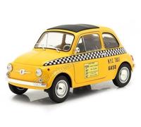 1965 Fiat 500 L Taxi New York City Amarillo 1:18 Solido S1801407