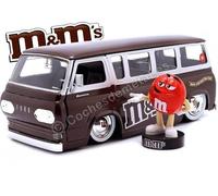 1965 Ford Econoline + Figura "M&Ms Rojo" Marrón/Plateado 1:24 Jada Toys 32027 25