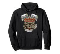 1965 Panhead Motocicleta Vintage Desgastada Biker Chopper Ratte Sudadera con Capucha