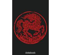 1966-2026 Year Of The Fire Horse 60th Birthday Zodiac Design Notebook: College Ruled | Journal | Notebook | 120 Pages | 6 x 9 Size | Gift