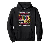 1966 Birthday Queen Girls Women Born in 1966 Sudadera con Capucha
