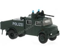 1966 Camión Mercedes LA 1113 Policía Alemana con Cañón de agua Verde Oscuro 1:87