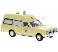 1968 Opel Rekord C Asistencia en Accidentes Johanniter Beige 1:87 Brekina 20672