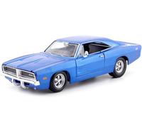 1969 Dodge Charger R-T Metallic Blue 1:24 Maisto 31256