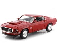 FORD Mustang Boss 429 - 1969 - black - WELLY 1:24