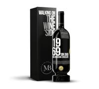 «1969. Sin duda, una cosecha excelente» Mensaje en una Botella. Vino Tinto Premium Reserva 12 Meses MBS Martín Berasategui System + Gift Box. Etiqueta Negra PERSONALIZABLE