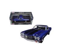 1970 Chevrolet El Camino SS 396 azul 1/24 modelo de coche fundido a presin por Motormax