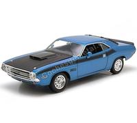 Dodge Challenger T/A 1970 Azul / Black 1:24 Modelo 4029BL Welly