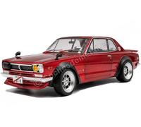 Solido Modelo 1:18 Nissan Skyline (C10) Hakosuka JDM clásico, ampliaciones de guardabarros Rojo