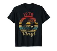 1970 Vinilo Retro Disco Vintage Música Camiseta