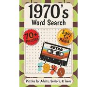 1970s Word Search: Easy to Read Print About Baby Boomers, Golden Days, and More | Gift for Vacations, Holidays, and Leisure Time