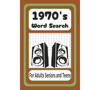 1970's Word Search: Word Search with Easy to Read Print about 1970's Pop Culture, Classic Movies, Acid Rock and more | 6x9 inches, 110 pages | 50 + Puzzles Gift for Holidays, Vacations and Birthdays