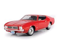1971 Ford Mustang Sportsroof, rojo - Motormax Premium American 73327 - Coche modelo fundido a escala 1/24