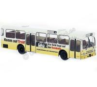 1972 Autobús Urbano Mercedes O 305 "Trabrennbahn" Blanco/Amarillo 1:87 (H0) Brek