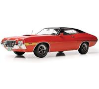1972 Gran Torino Sport 2 puertas rojo con parte superior de vinilo negro 1/18 Diecast Model Car por IXO Models 18CMC26322