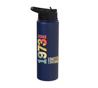 1973 Edición limitada Junio 1973 Retro 1973 Vintage Año 1973 Stainless Steel Insulated Water Bottle
