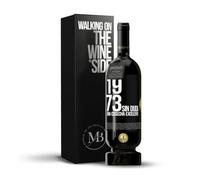 «1973. Sin duda, una cosecha excelente» Mensaje en una Botella. Vino Tinto Premium Reserva 12 Meses MBS Martín Berasategui System + Gift Box. Etiqueta Negra PERSONALIZABLE