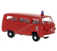 1973 Volkswagen T2 Departamento de bomberos de Offenbach Rojo 1:87 (H0) Brekina