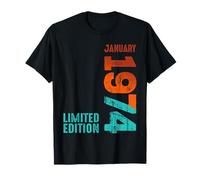 1974 Edición Limitada 1974 Enero 1974 Año 1974 Retro 1974 Camiseta
