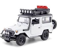 1974 Toyota FJ40 Hard Top Off Road Con Portaequipajes Blanco 1:24 motor Max 79137
