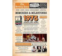 1975 The Birthday Times: Memories, Milestones, and a Memorable Year in Review: Relive 1975 Through Sports, People, Lifestyle and Entertainment. The Perfect Birthday Gift for Someone Special
