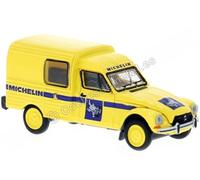 1976 Citroen Acadiane "Michelin" Amarillo/Azul 1:87 Brekina 14288