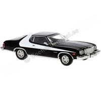 1976 Ford Gran Torino Negro/Blanco 1:87 Brekina 19735