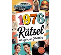1976 Rätsel Mix für Geburtstag : Rätselbuch mit Kreuzworträtsel, Sudoku, Wortsuchrätsel und vielem mehr