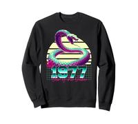 1977 Año de la Serpiente 80 Retro Vaporwave Zodiaco chino Sudadera