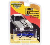 1979 Ford Cobra T5 Blue Glow Hobby exclusivo 1/64 Diecast coche por Greenlight 30205