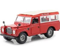 1980 Land Rover Series II Rojo/Blanco 1:24 Bburago 22063