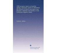 1980 progress report on baseline aquatic vegetation studies to determine the efficacy of hybrid carp (grass carp [female] x bighead carp [male]), in two California irrigation canals