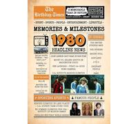 1980 The Birthday Times: Memories, Milestones, and a Memorable Year in Review: Relive 1980 Through Sports, People, Lifestyle and Entertainment. The Perfect Birthday Gift for Someone Special
