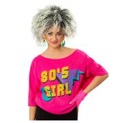 1980s Camiseta Mujer 80s Disfraz Neón Rewind Festival Hombre 80s Accesorio Top