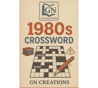 1980's Crossword Puzzle book: Word Searches with Easy to Read Print about Entertainment, Relaxing, Music and More | 6X9 inches, 110 pages| 50+ Puzzles… Gift for Vacations, Holidays and Free Times