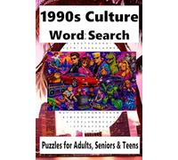 1980s Culture Word Search Puzzle: Word Searches About 1990s Culture, Movies, Cartoons, and more!: | 6x9 inches, 110 Pages | 50+ Puzzles ... Gift for Vacation, Holidays, and Free Times