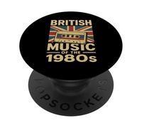 1980s Música 80s Festival de los ochenta Concierto Músico PopSockets PopGrip Adhesivo