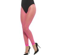 1980s Neón Leggings sin Pies Mujer 80s Rejilla Disfraz Rewind Accesorio Aerob