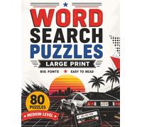 1980s Nostalgia Word Search Large Print: 80 Medium Level Word Search Puzzles with Big Fonts for Adults and Seniors