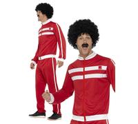 1980s Scouser Disfraz Adultos Chándal Cáscara Traje Hombre Disfraz