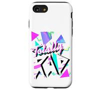 1980's Totally RAD 80s White Tiger Stripe 80s v.9.1 Carcasa para iPhone SE (2020) / 7/8