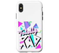1980's Totally RAD 80s White Tiger Stripe 80s v.9.1 Carcasa para iPhone X/XS